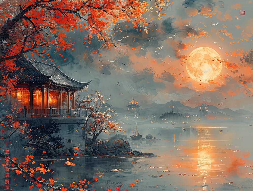 Moonlight Over The Lake 1