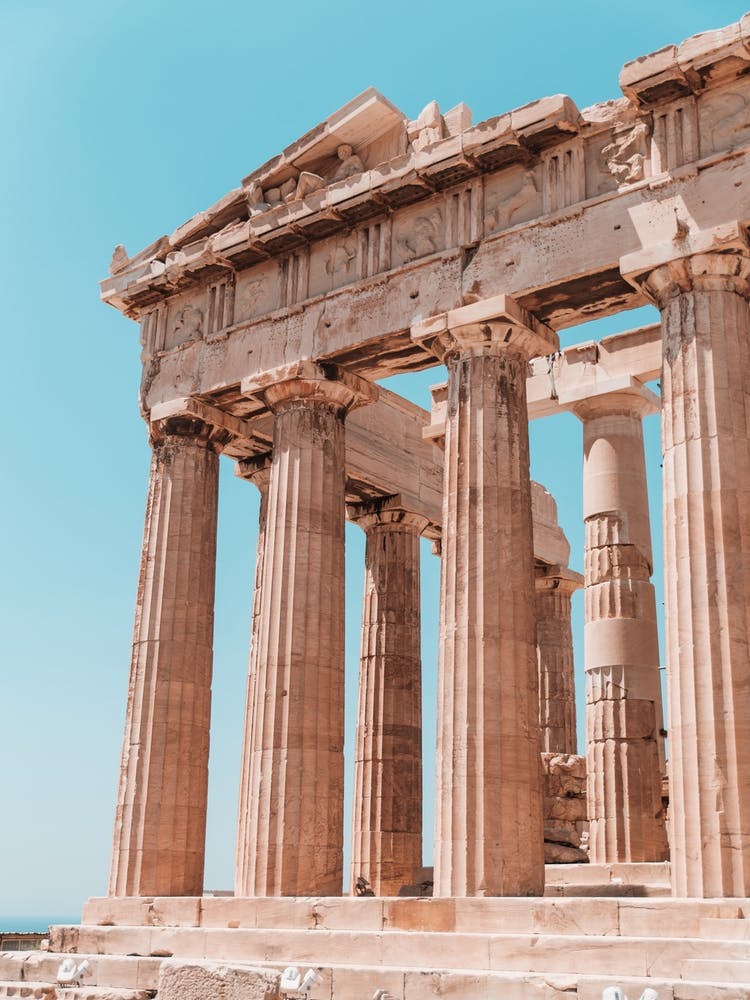 Akropolis in Athens Greece on a summer day