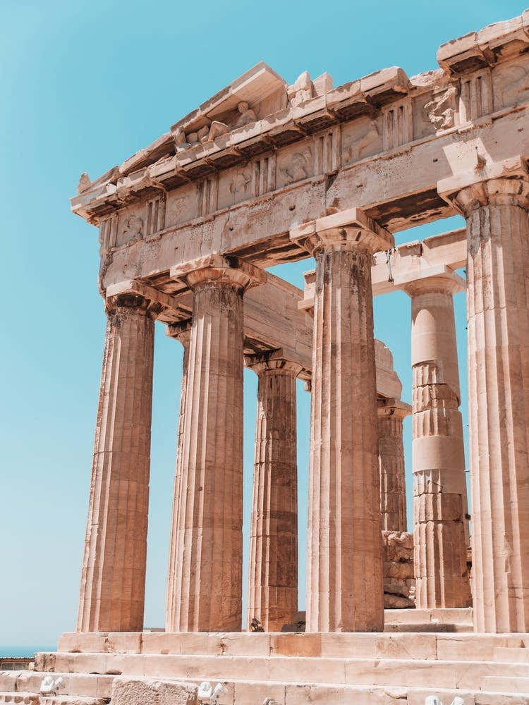 Akropolis in Athens Greece on a summer day