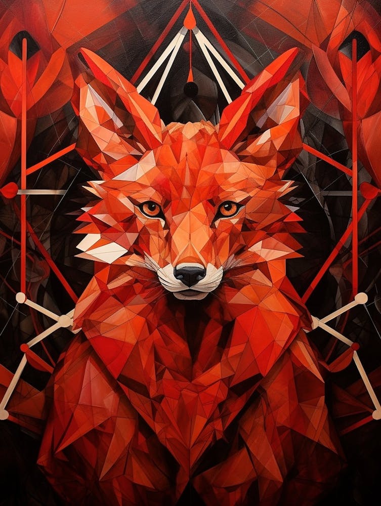 Geometric Abstract Animal Illustration 4