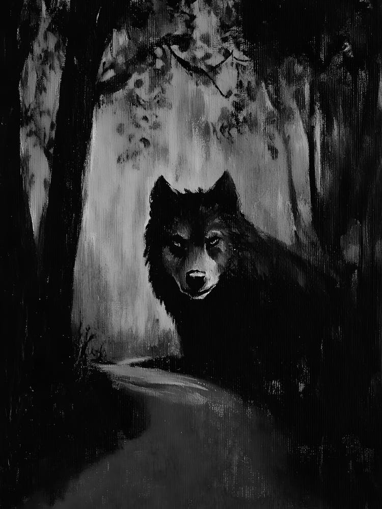 Wolf In The Woods 1