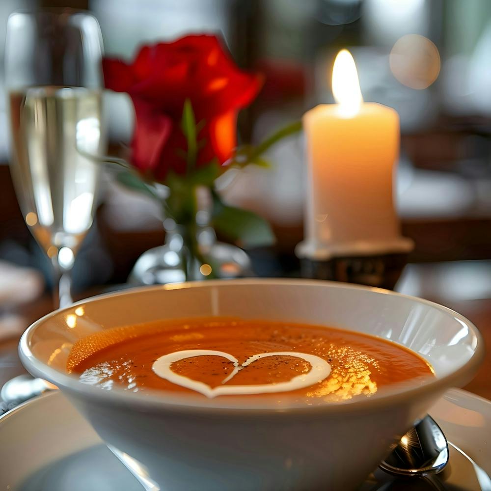 Valentines Day Tomato Soup