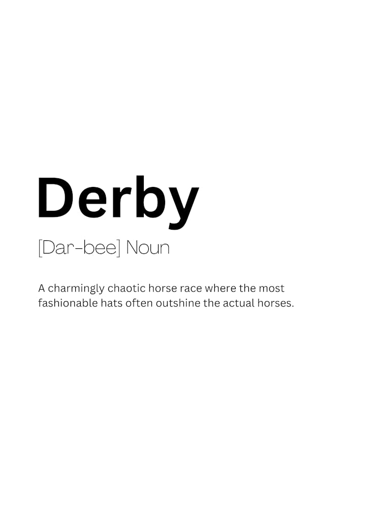 Derby Definition Meaning