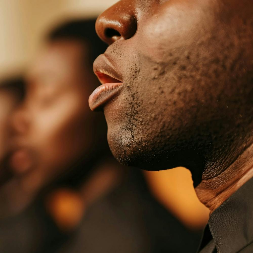 Choir Members Singing