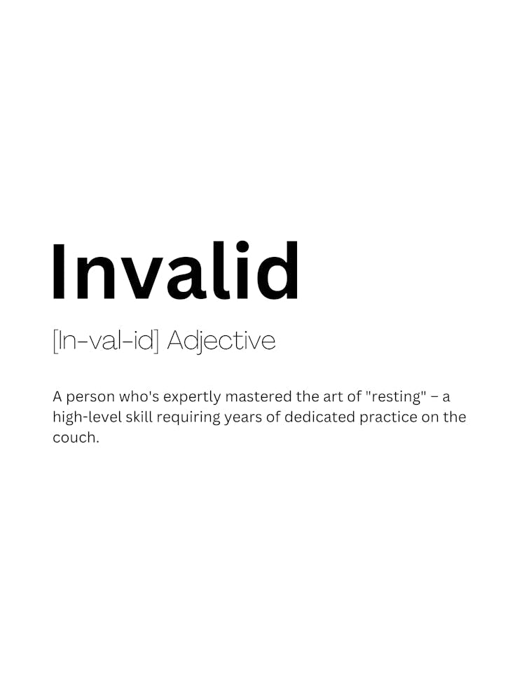 Invalid Definition Meaning
