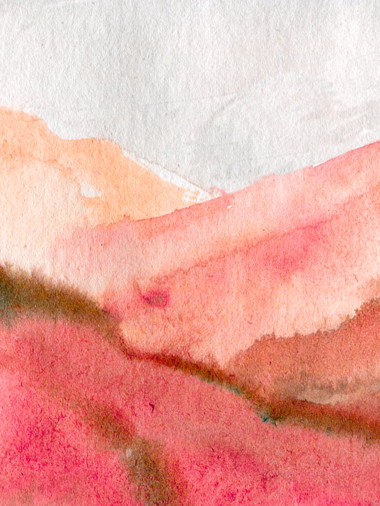 Watercolor Of Mountains 20