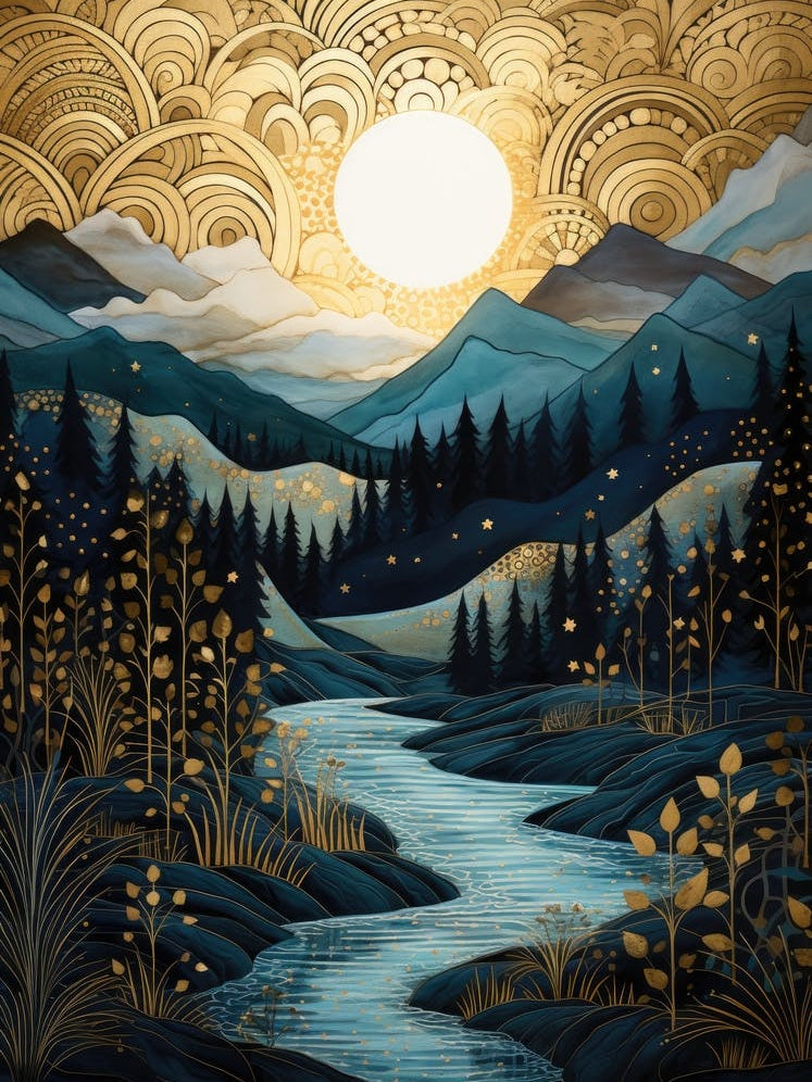 Sunset In The Mountains 13