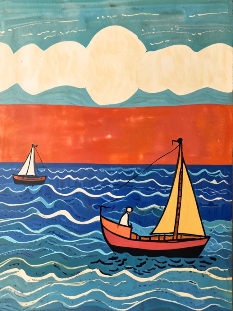 Sailboats On The Ocean
