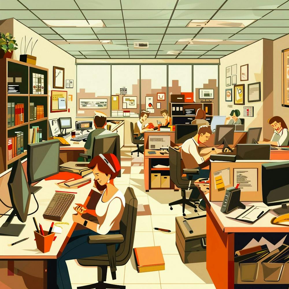 Illustration Of An Office