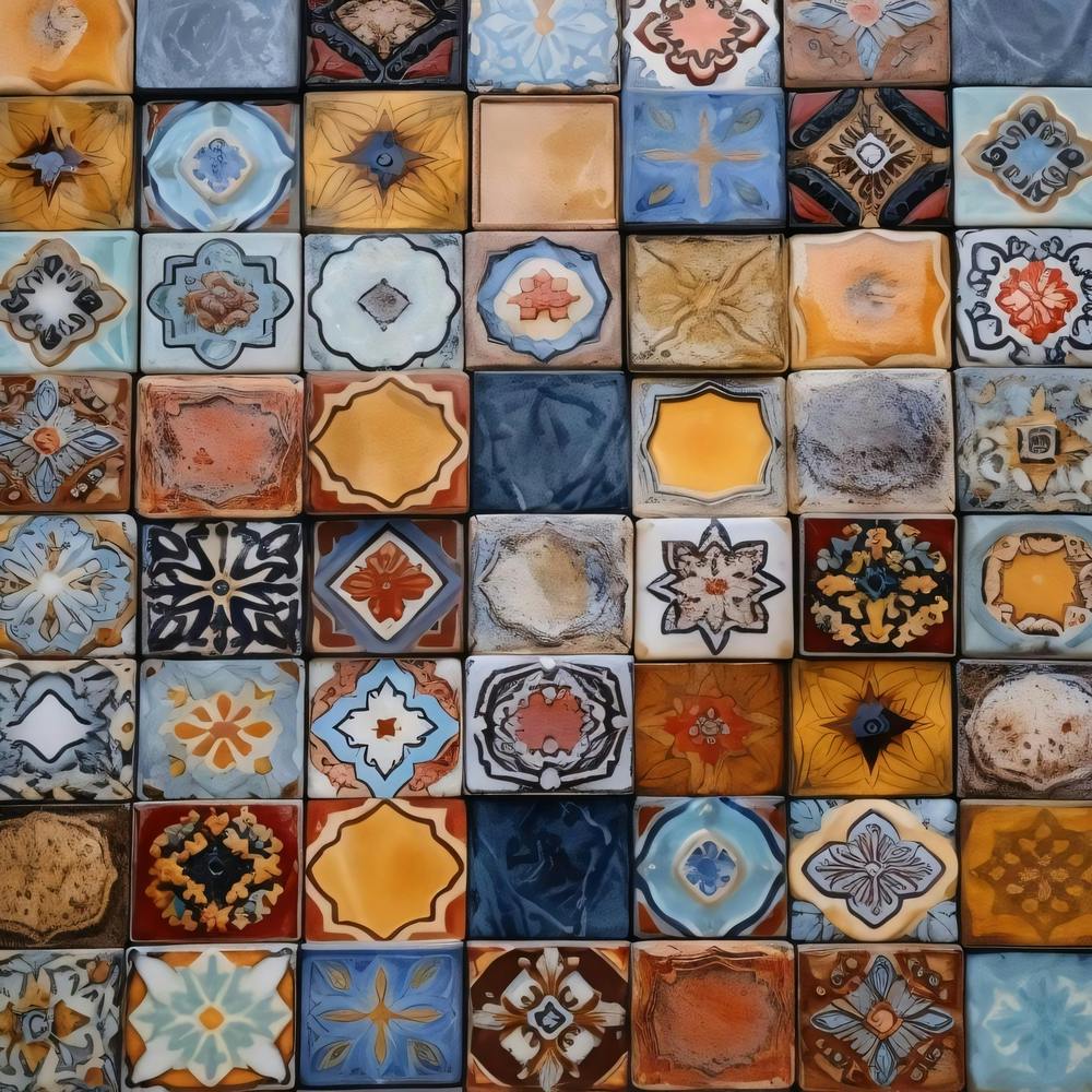 Fliesenmosaik-Wandkunst