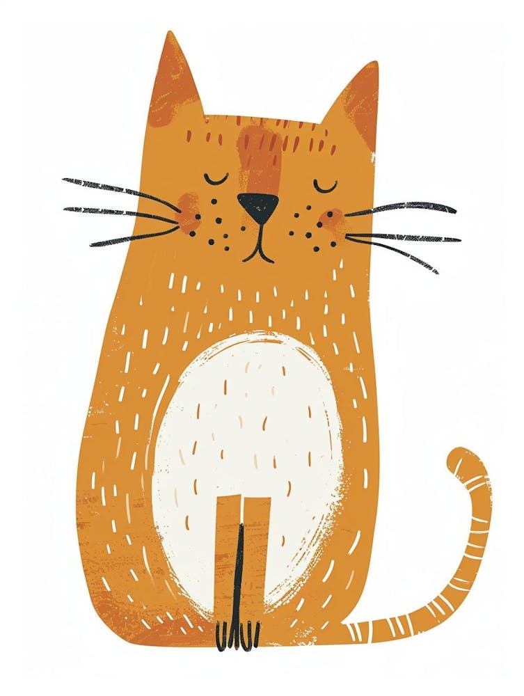 Chartreux Cat Clipart Illustration 4