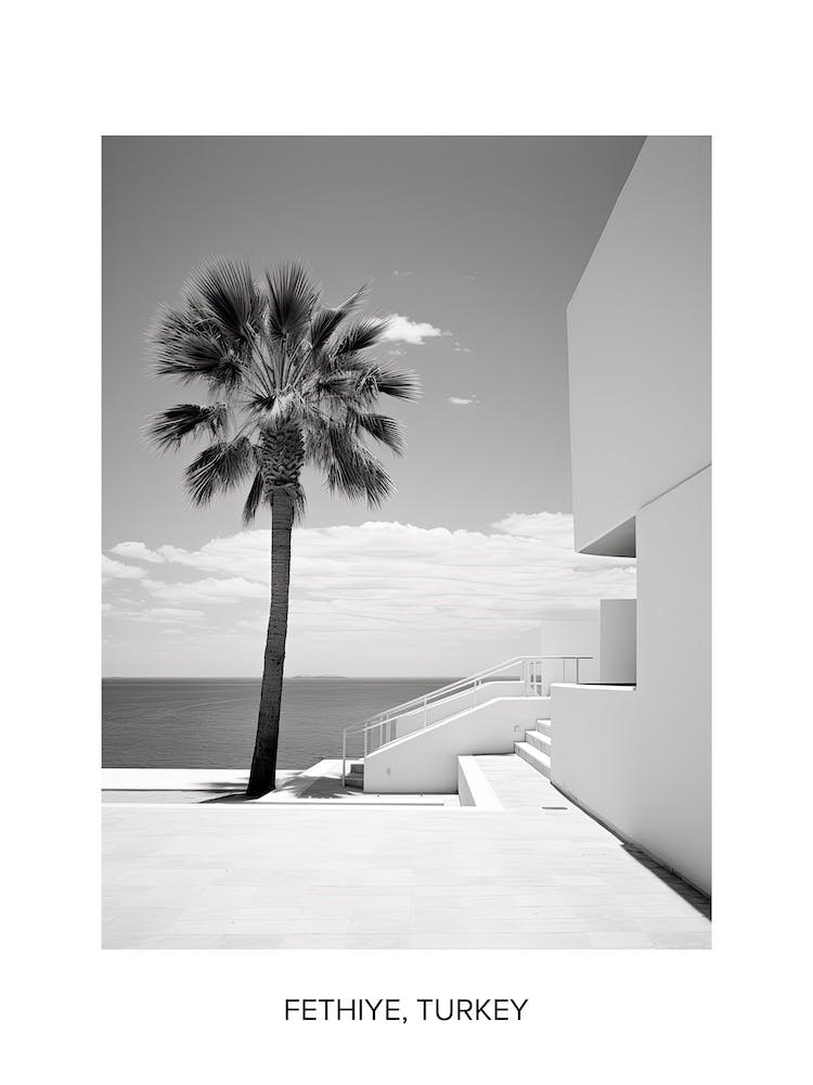 Poster Of Ibiza, Spain, Photography In Black And White 4