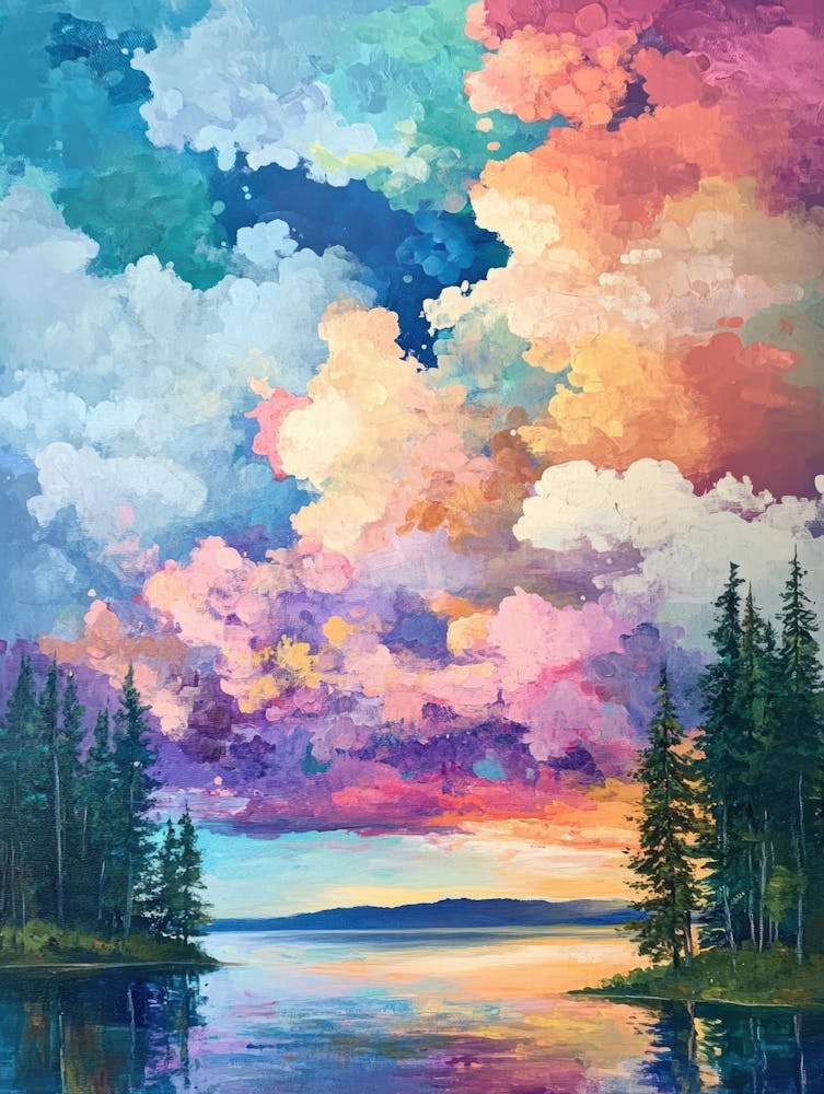 Sunset Over Lake 2
