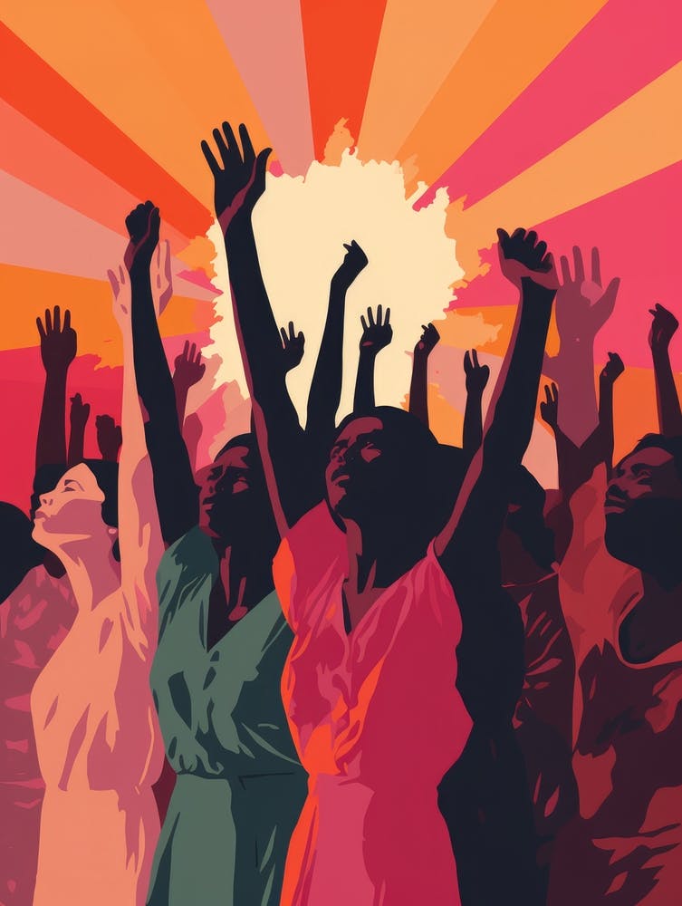 Afrikanische Frauen in der Sonne
