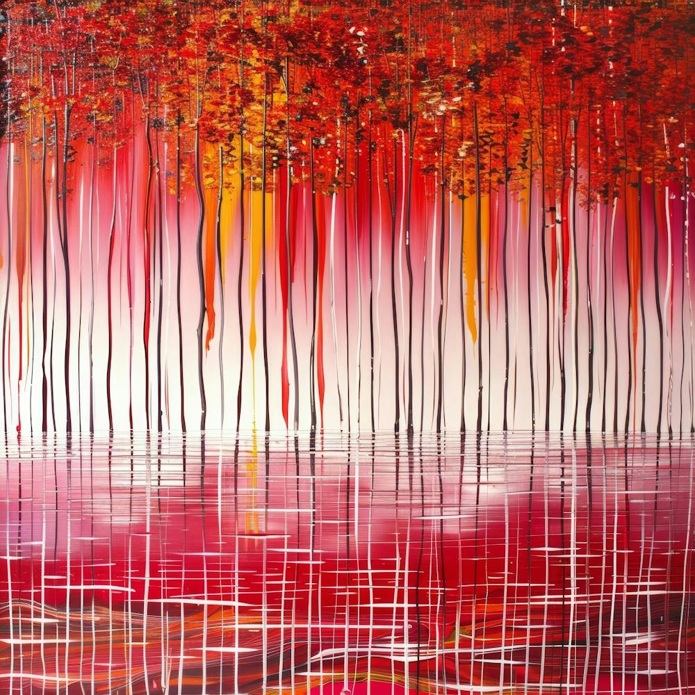 Red Autumn Trees