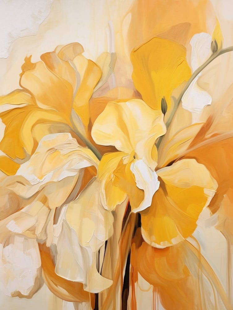 Fall Flower Painting Daffodil 1