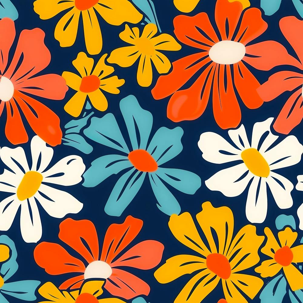 70s Floral Patternx