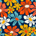 70s Floral Patternx