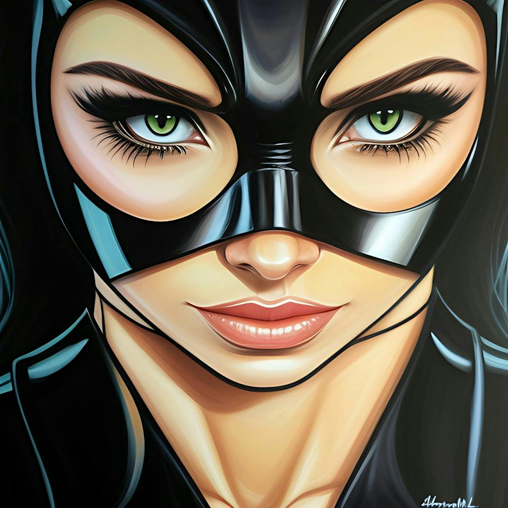 Seductive cat woman