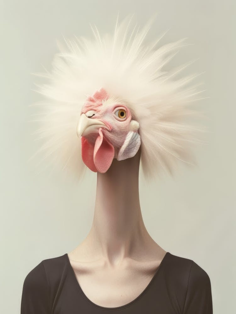 Ap Surreal Chicken Portrait 2 August 2024