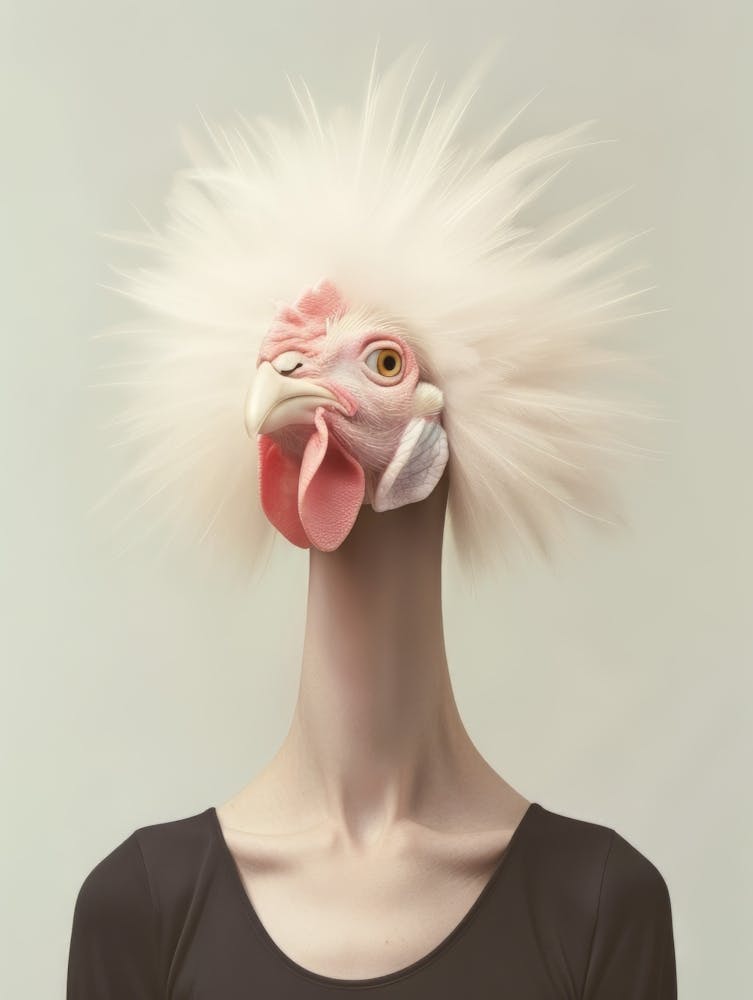 Ap Surreal Chicken Portrait 2 August 2024