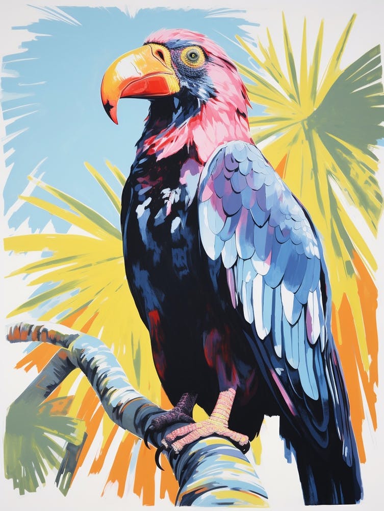 Colourful Bird Painting California Condor 4