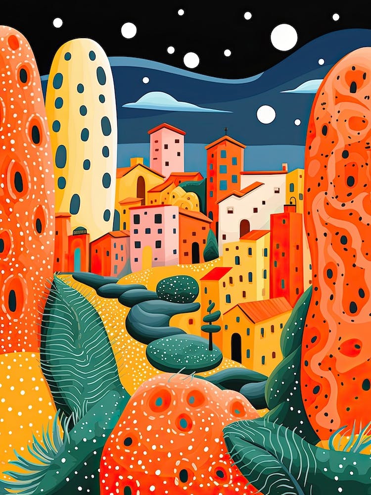 Rome, Illustration In The Style Of Pop Art 1