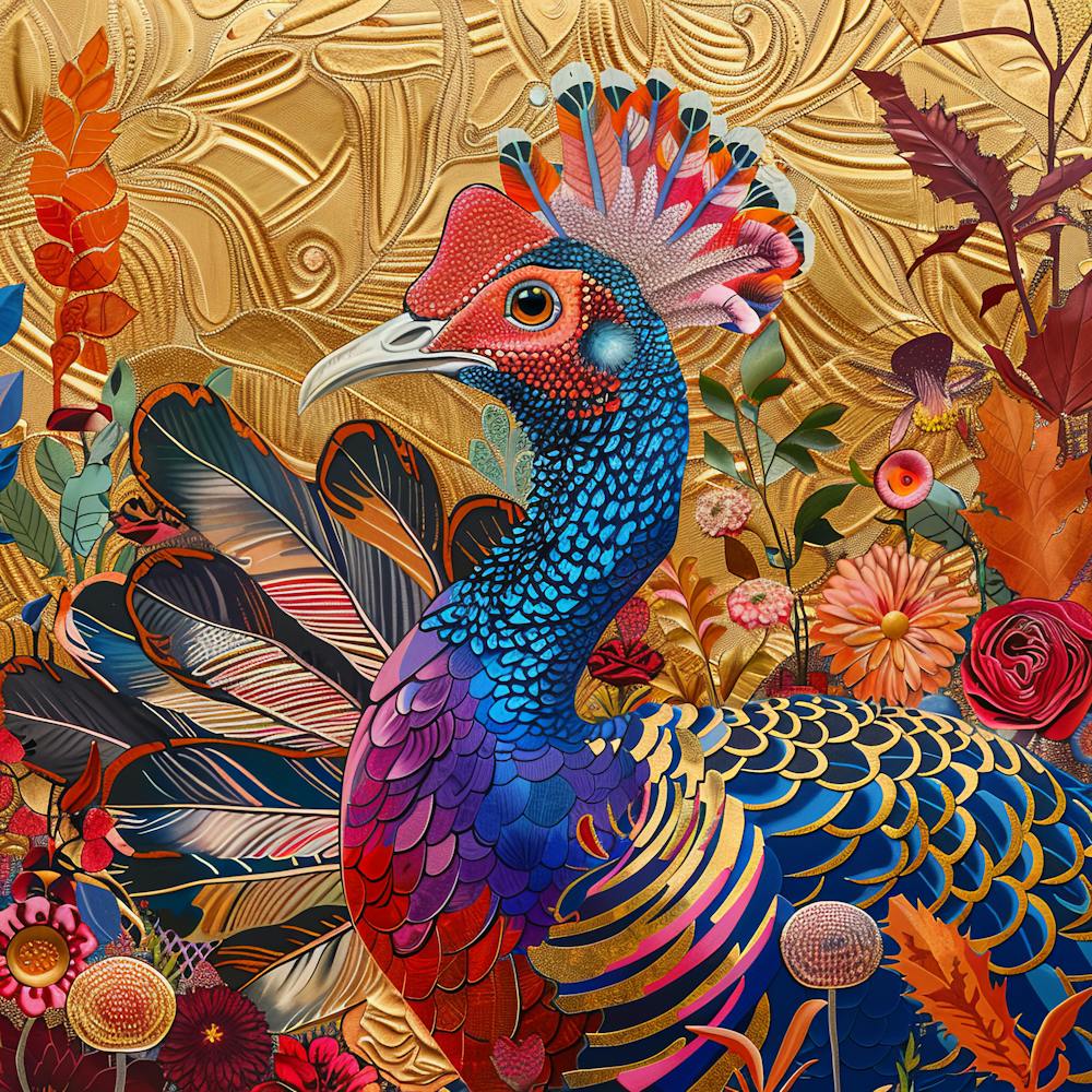 Patchwork Quilted Turkey 2