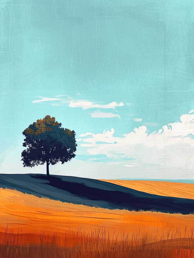 Lone Tree In The Field, Minimalism