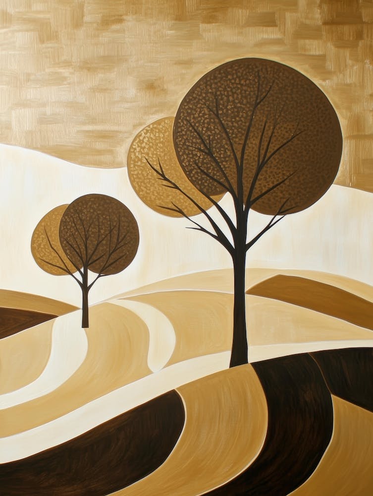 Two Trees In A Field 1