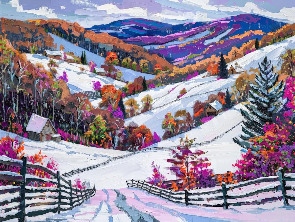 Snowy Mountain Road 1