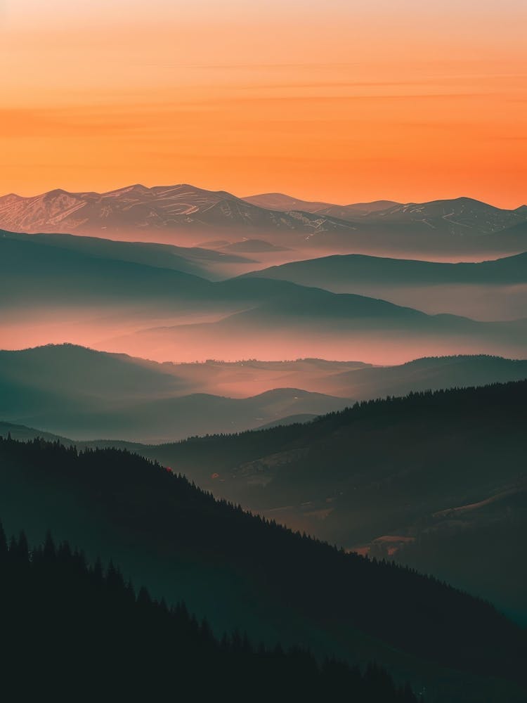 Sunrise In The Mountains