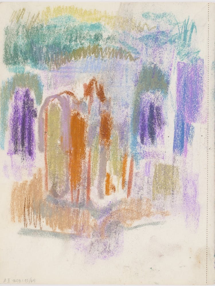 Luonnos, 1912part Of A Sketchbook By Magnus Enckell