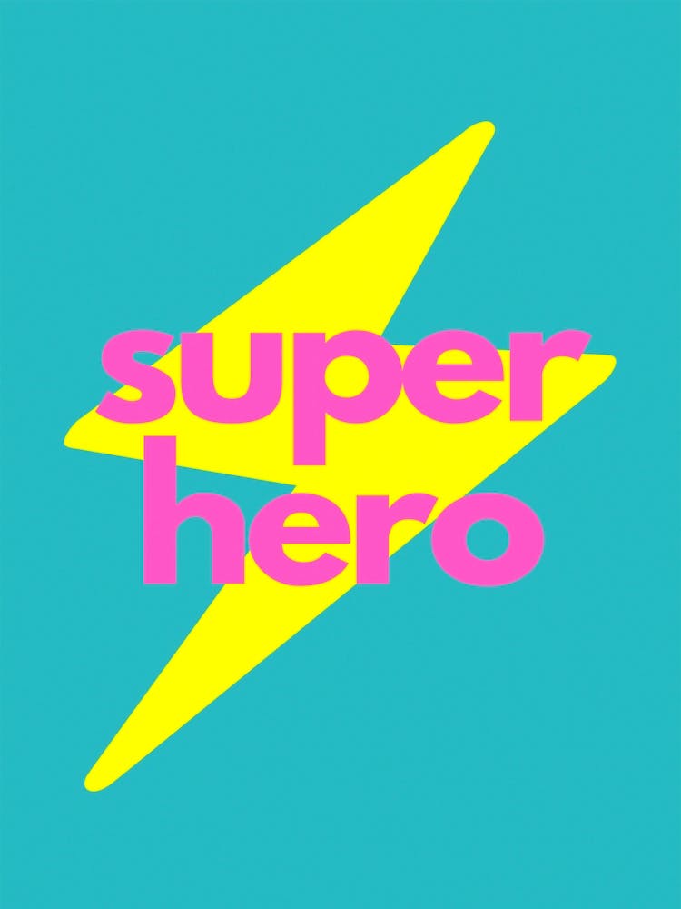 Super Hero Lightning Bolt Pink