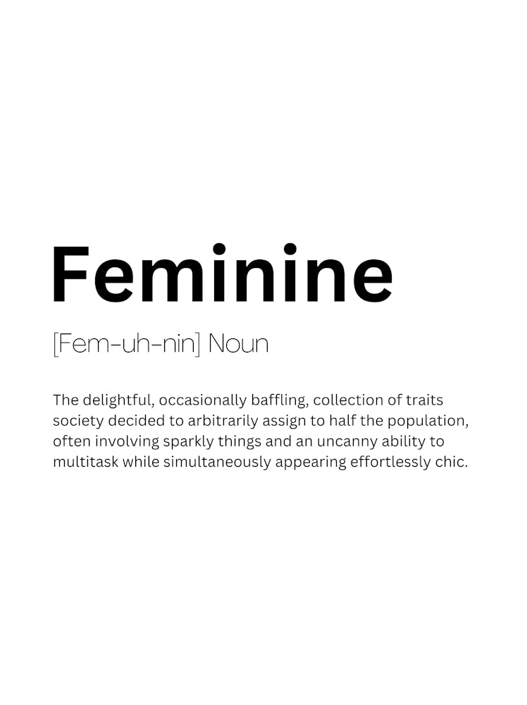 Feminine Definition Meaning