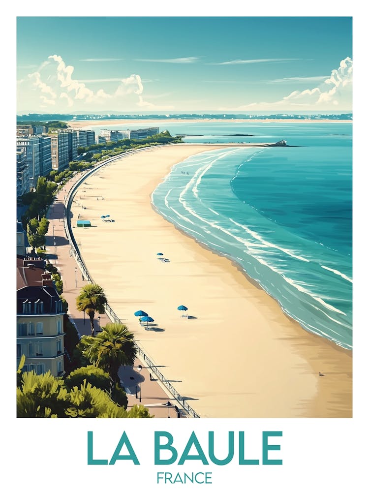 Affiche de voyage La Baule
