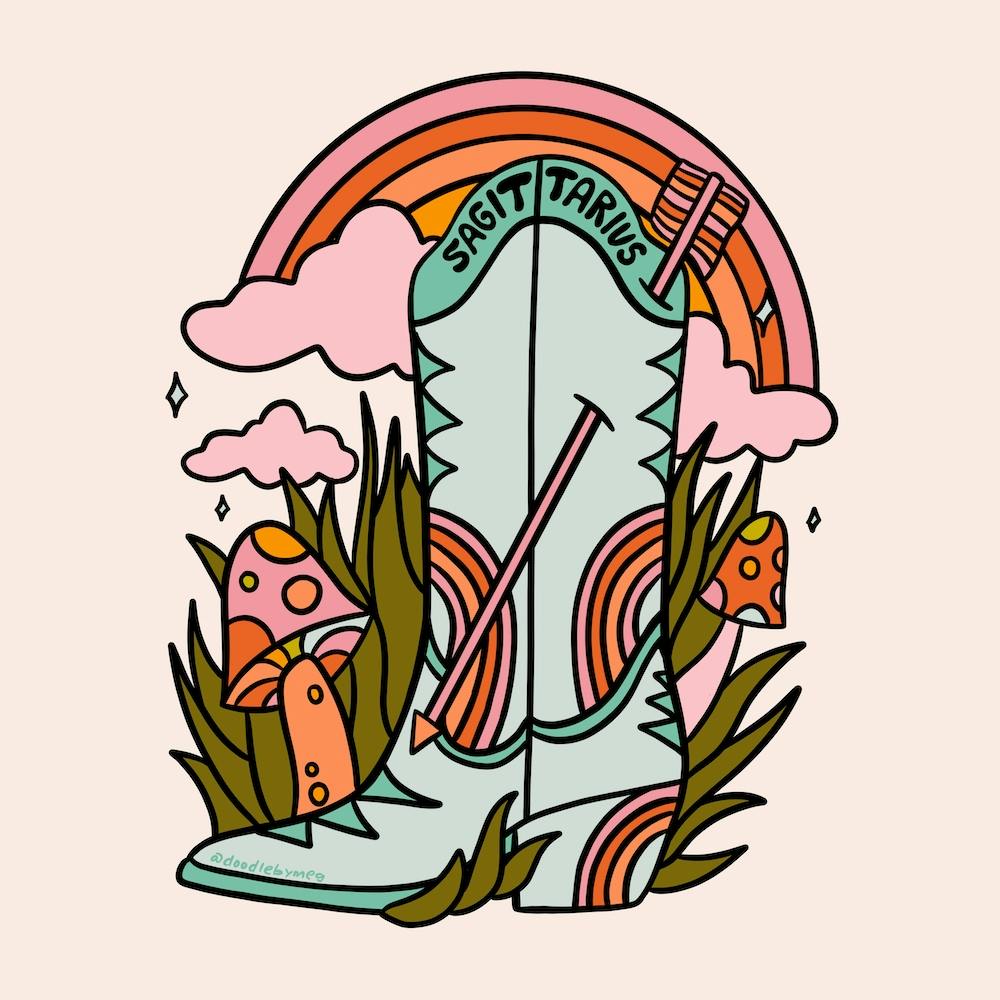 Sagittarius Cowboy Boot