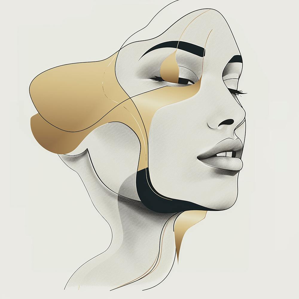 Abstract Portrait Of A Woman 3 - abstract art, abstract painting  city wall art, colorful wall art, home decor, minimal art, modern wall art, wall art, wall decoration, wall print colourful wall art, decor wall art, digital art, digital art download, inte