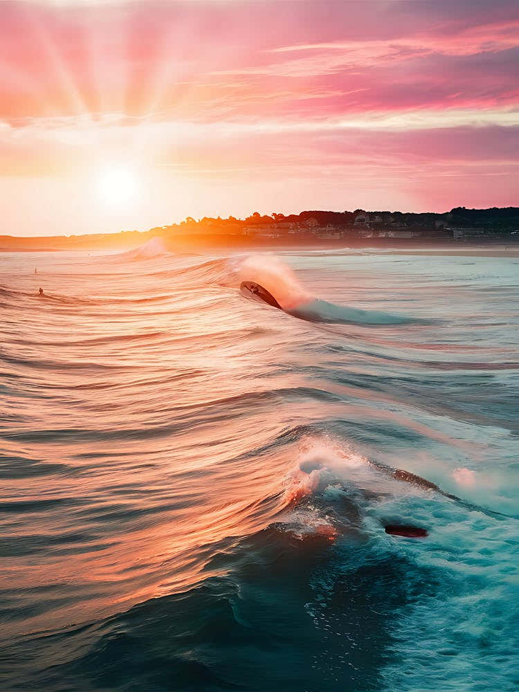 Sunset Over The Ocean