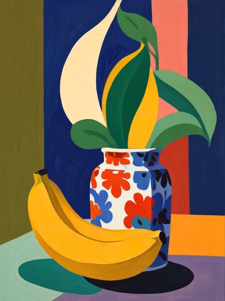 Banana In A Vase