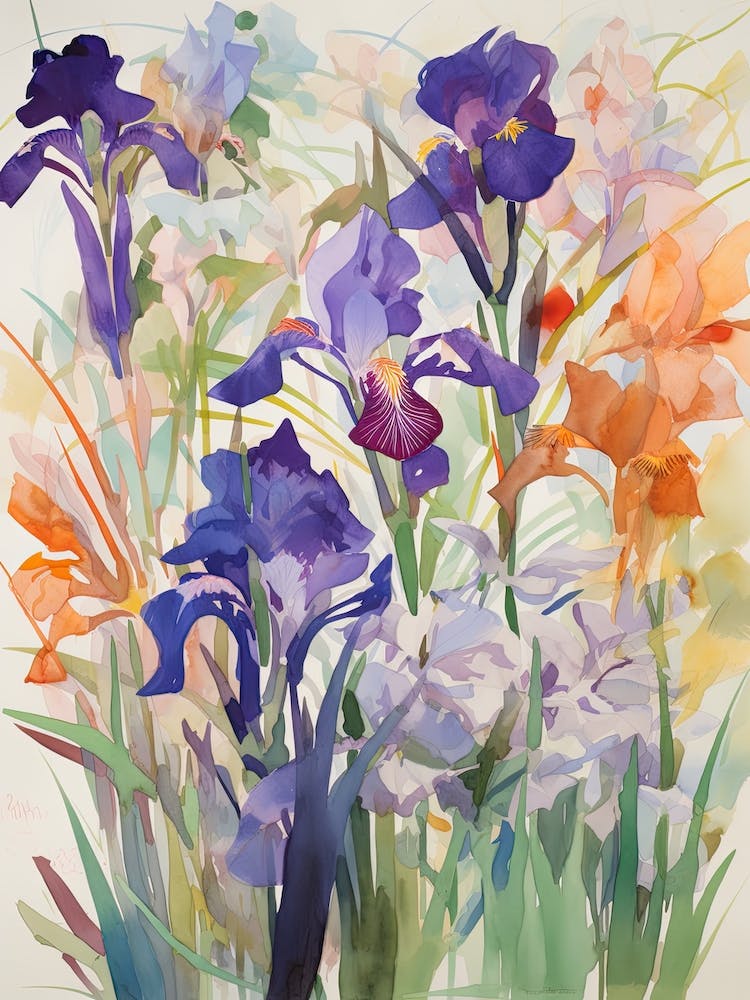 Iris Flower Illustration 2