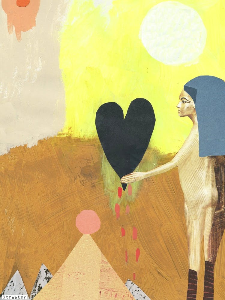 Tourist Collage Painting