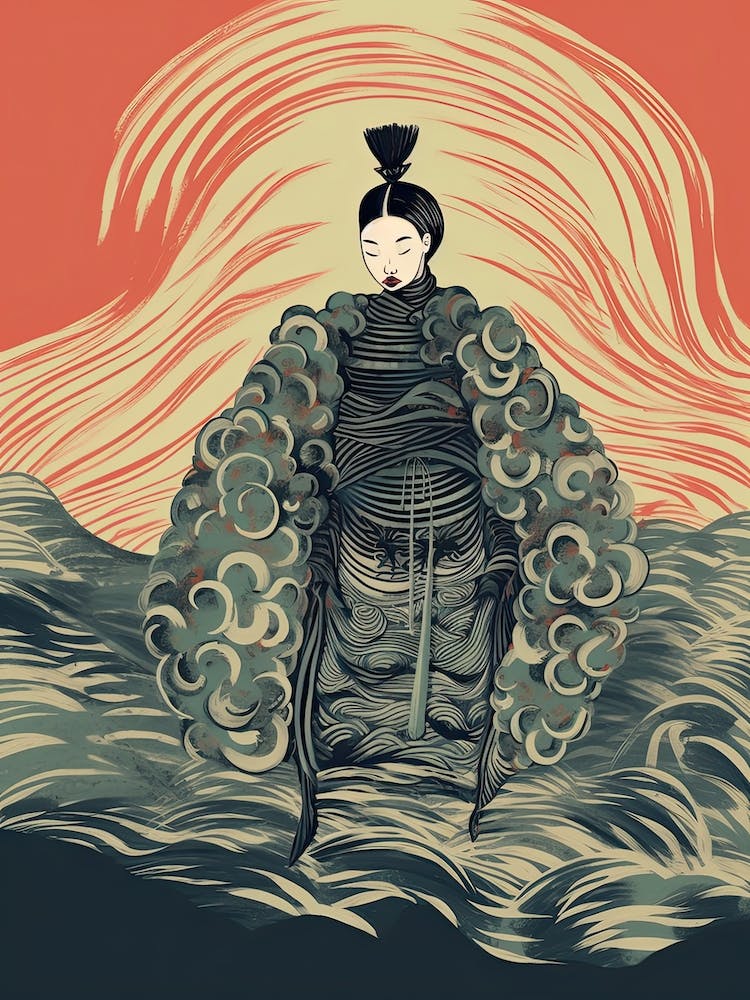 Female Samurai Onna Musha Illustration 16
