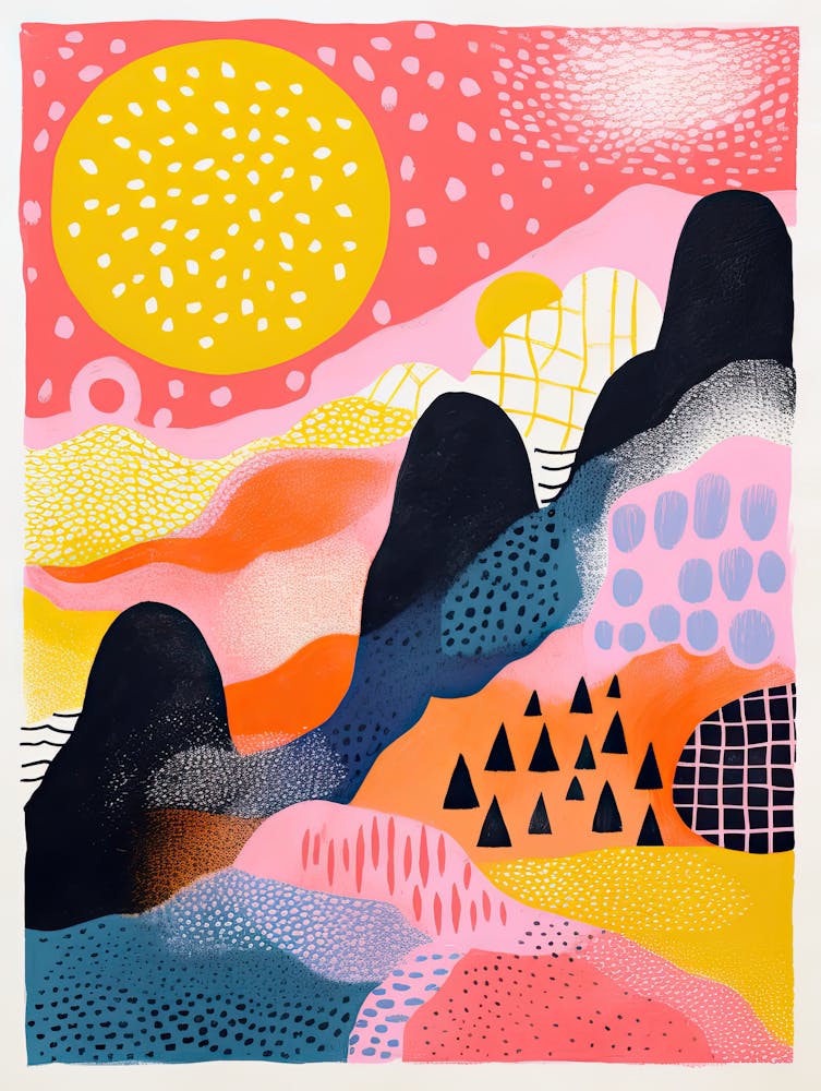 Oscillating Spirals Vibrational Abstract Art