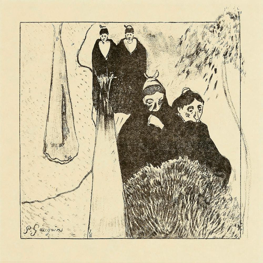 Old Women Of Arles, From The Volpini Suite (1889), Paul Gauguin