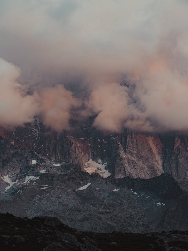 Pink Foggy Mountains