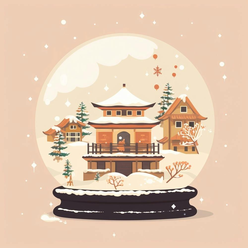 Kyoto Japan 2 Snowglobe