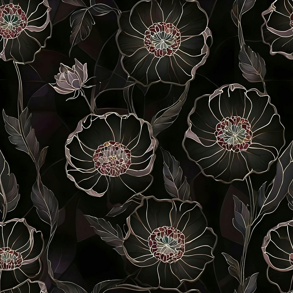 Black And White Flowers 5