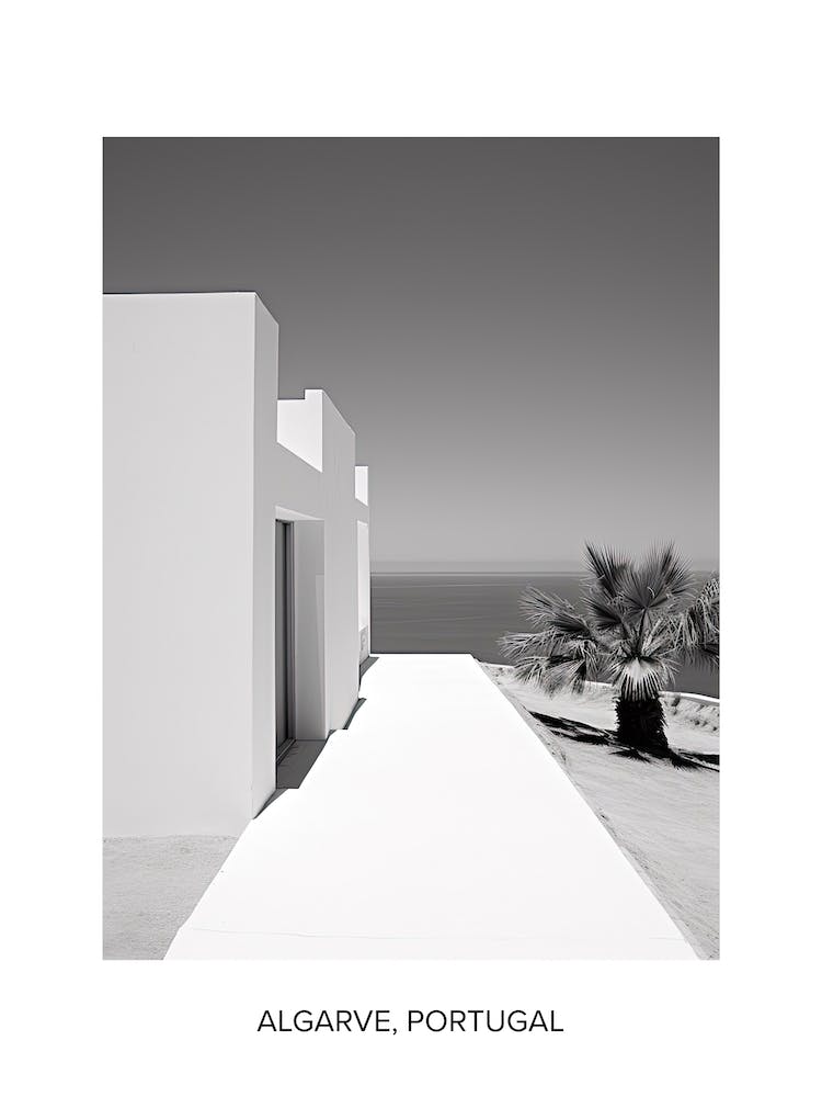 Poster Of Algarve, Portugal, Photography In Black And White 2