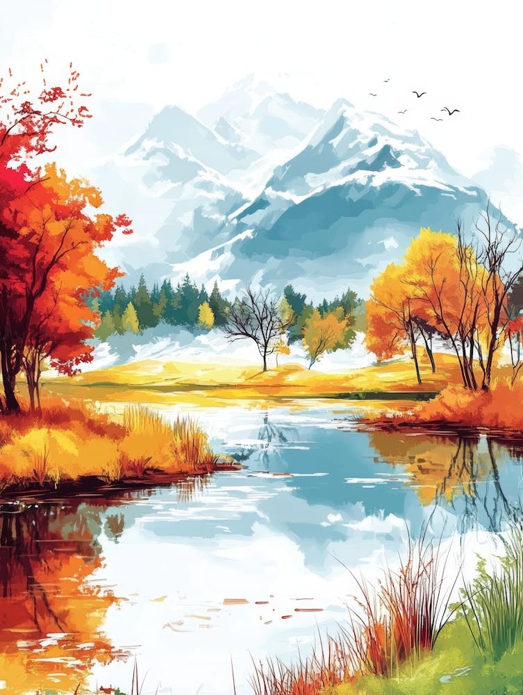 Autumn Landscape Painting 3